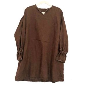 Brown Linen Tunic
